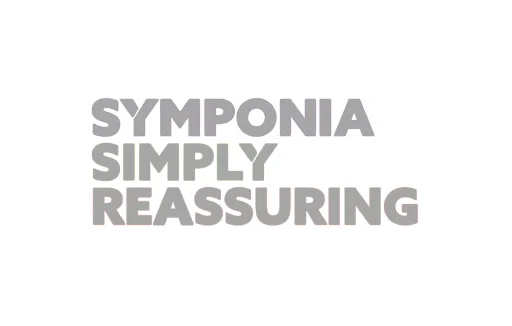 Symponia simply reassuring logo